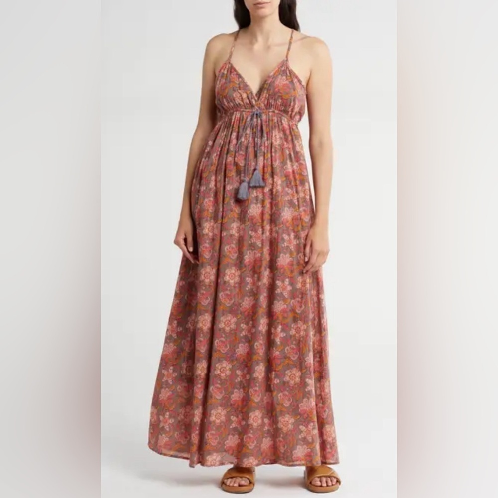 NWT Raga Trysta Maxi Size S Dress Brown